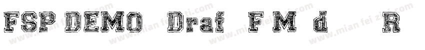 FSP DEMO   Draft F Medium Regula字体转换